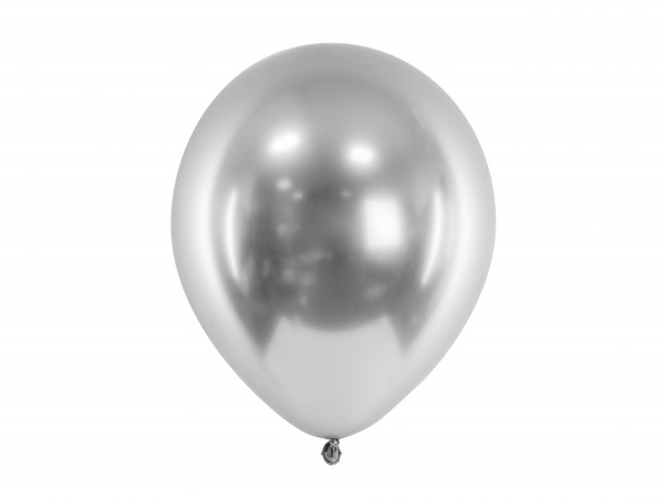 Glossy Ballons 30cm Silber 50 Stk.