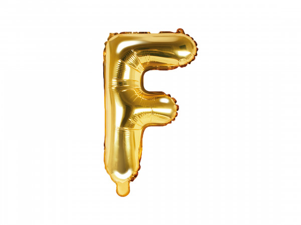 Buchstabenluftballon "F" Gold