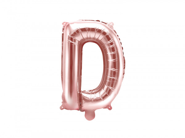 Buchstabenluftballon "D" Roségold