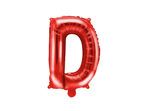 Buchstabenluftballon "D" Rot