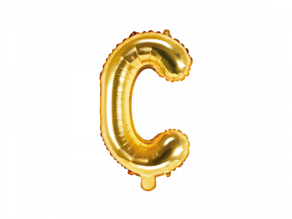 Buchstabenluftballon "C" Gold