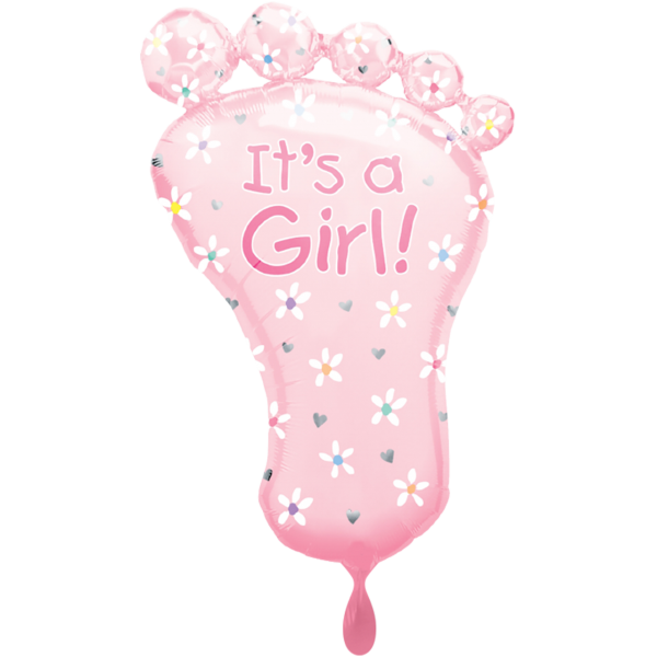 Folienballon "Fuß Mädchen" 82cm