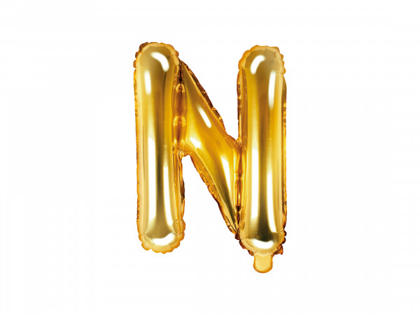 Buchstabenluftballon "N" Gold