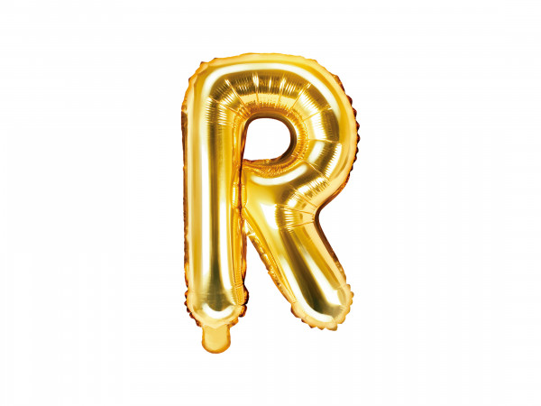 Buchstabenluftballon "R" Gold
