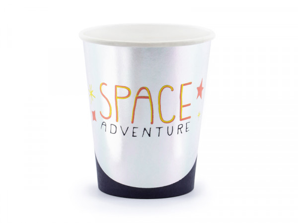 Pappbecher "Space Party" Mix 6 Stk. 200ml