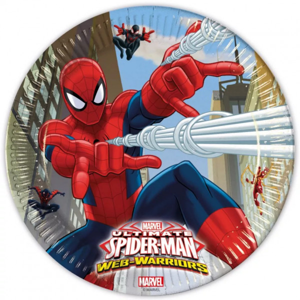 Pappteller "Spiderman" 8 Stk. Mix 23cm
