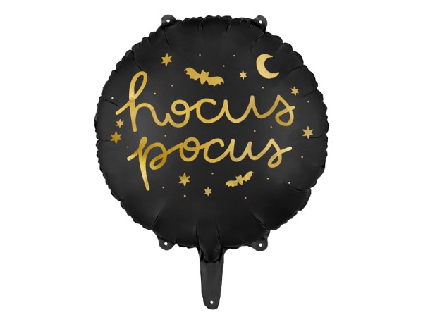 Folienballon "Hocus Pocus" Schwarz 45cm