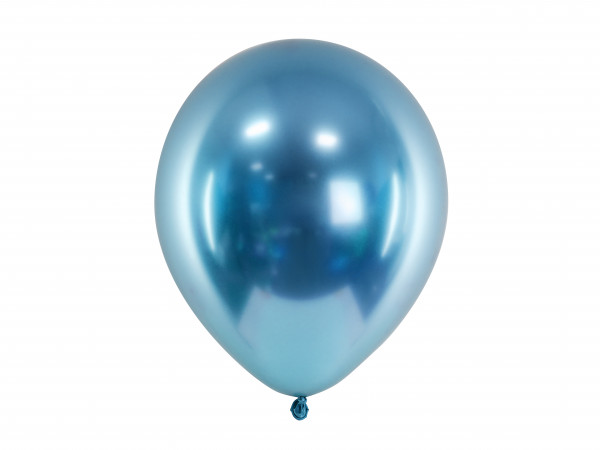 Glossy Ballons 30cm Blau 50 Stk.