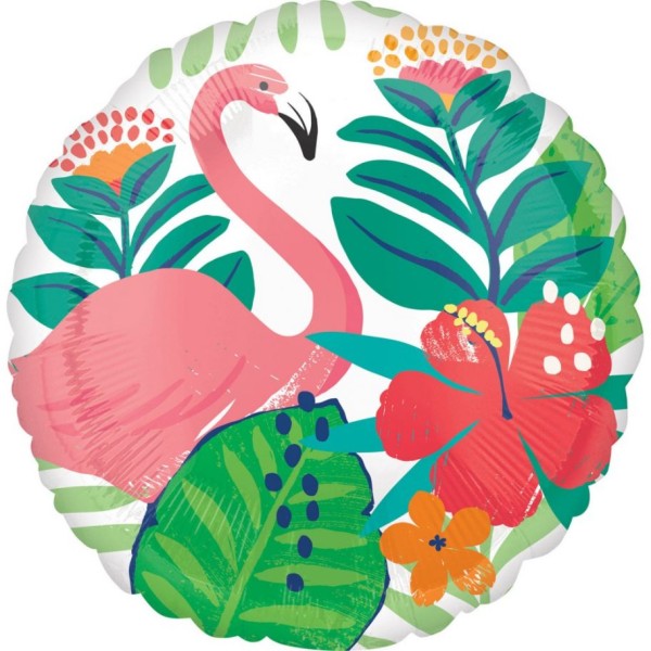 Folienballon Flamingo Dschungel