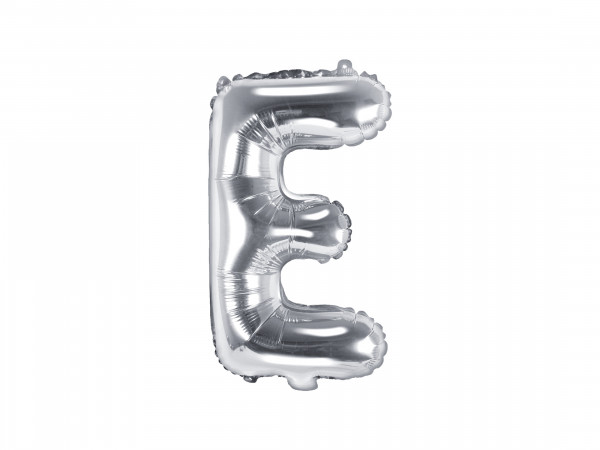 Buchstabenluftballon "E" Silber