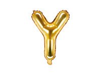 Buchstabenluftballon "Y" Gold