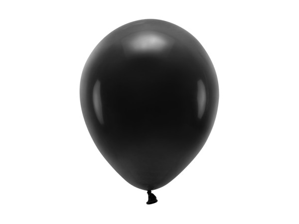 Eco Luftballons Pastell Schwarz 10 Stk. 26cm