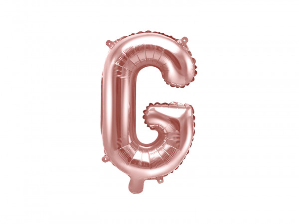 Buchstabenluftballon "G" Roségold