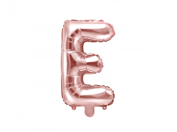 Buchstabenluftballon "E" Roségold