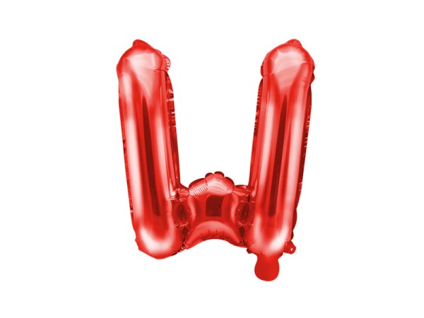 Buchstabenluftballon "W" Rot