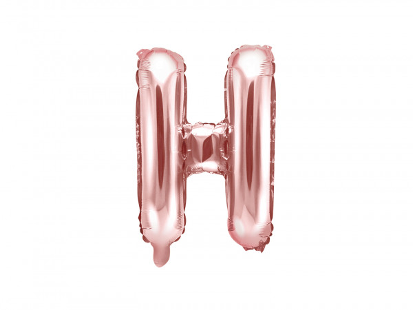 Buchstabenluftballon "H" Roségold