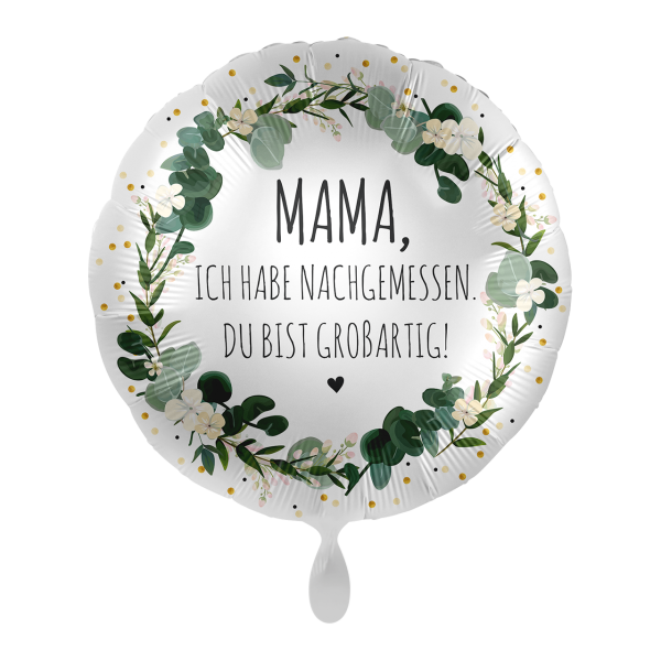 Folienballon "Best Mom Greenery" 43cm