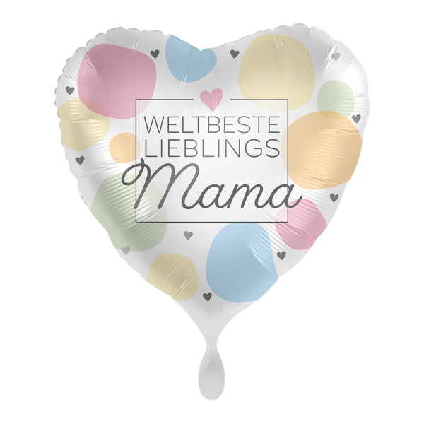Folienballon "Weltbeste Lieblings Mama" 43cm