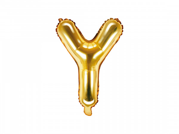 Buchstabenluftballon "Y" Gold