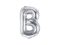 Buchstabenluftballon "B" Silber