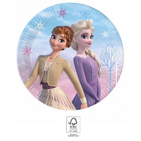 Pappteller "Frozen Anna & Elsa " 8 Stk. 23cm