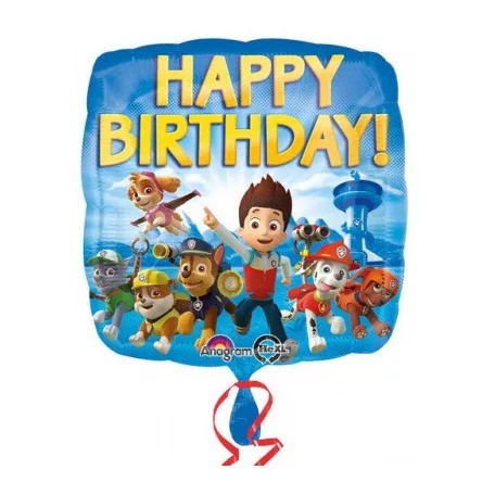Folienballon "Happy Birthday Paw Patrol" 43cm