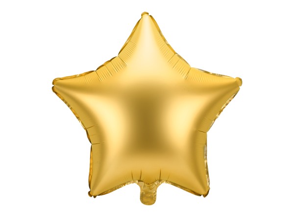 Folienballon Stern Gold Satin 48cm