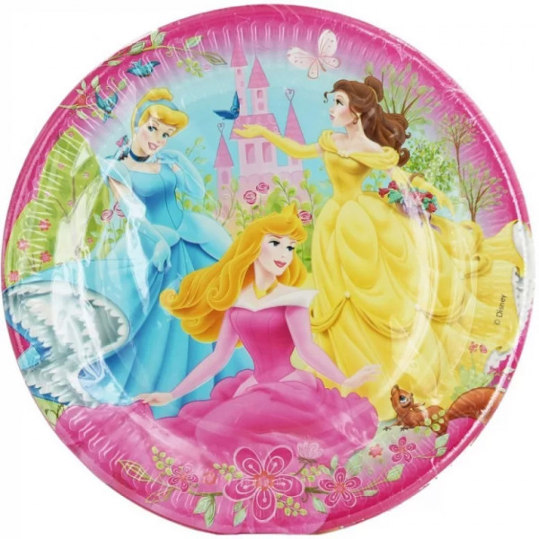 Pappteller "Disney Prinzessinnen" 8 Stk. Mix 23cm