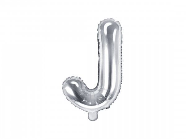 Buchstabenluftballon "J" Silber