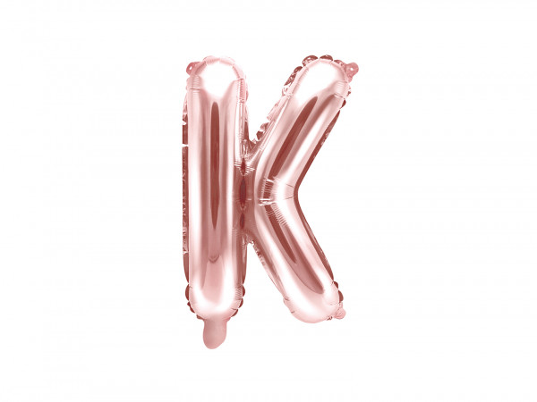 Buchstabenluftballon "K" Roségold