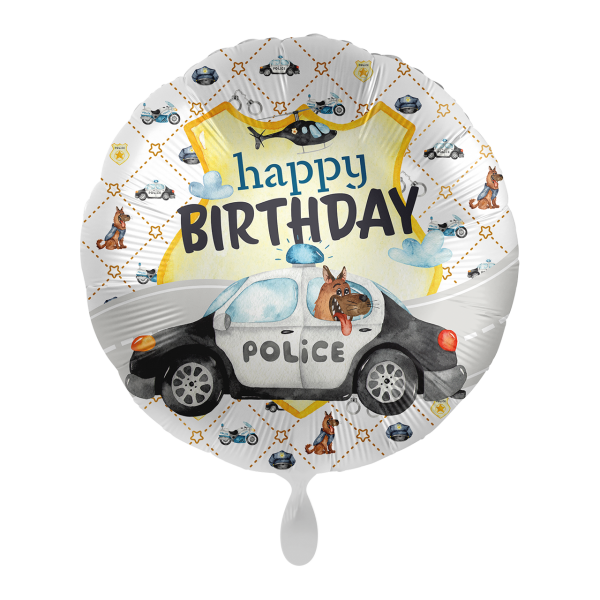 Folienluftballon "Polizei Party" 43cm