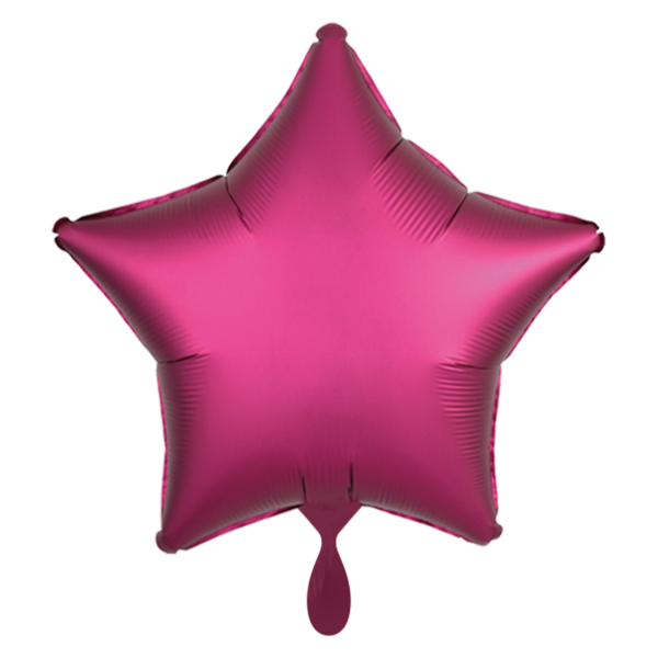 Folienballon Stern Satin Pink 43cm