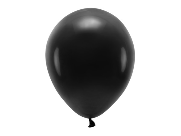 Eco Luftballons Pastell Schwarz 10 Stk. 30cm