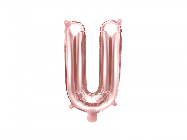 Buchstabenluftballon "U" Roségold