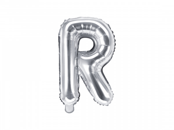 Buchstabenluftballon "R" Silber