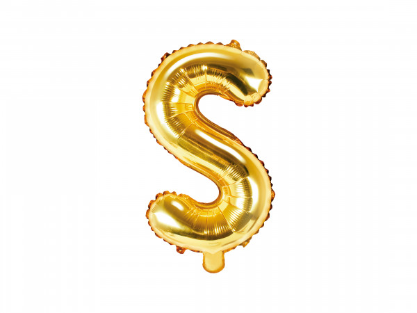 Buchstabenluftballon "S" Gold