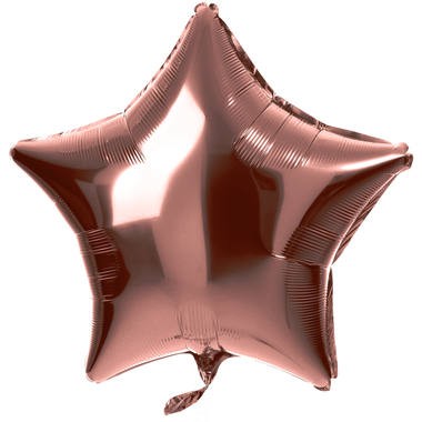 Folienballon Stern Bronze 48cm