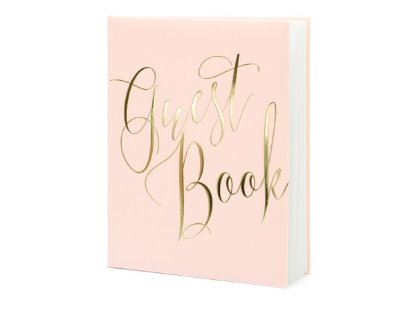Gästebuch rosa/gold