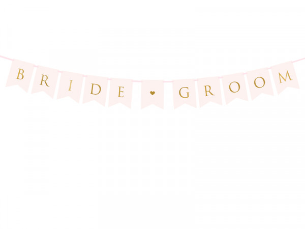 Girlande "Bride/Groom" 15x155cm