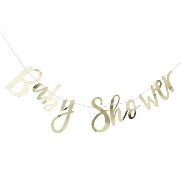 Girlande "Baby Shower" Gold 1,5m