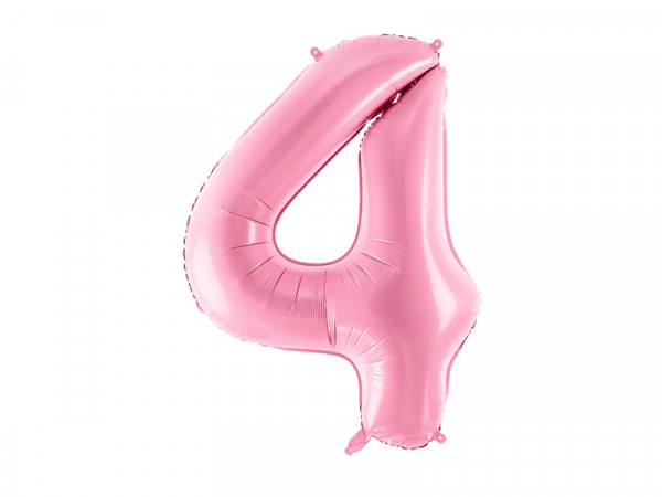 Zahlenluftballon "4" Pink