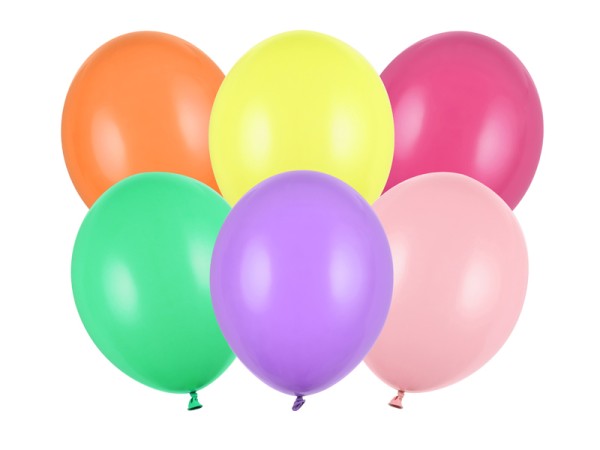 Pastell - Luftballons 30cm Bunt-Mix 50 Stk.