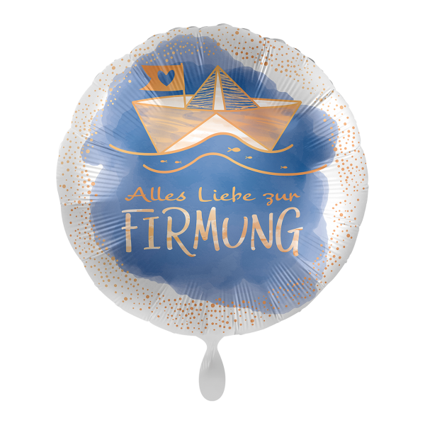 Folienballon "Segelschiff Firmung" 43cm