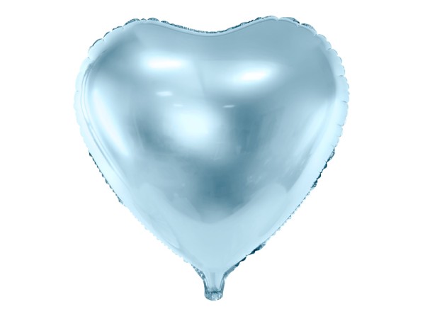 Folienluftballon Herz Hellblau 45cm