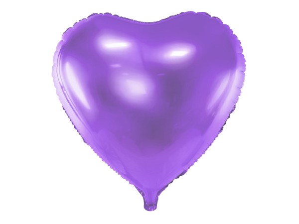 Folienluftballon Herz Lila 45cm