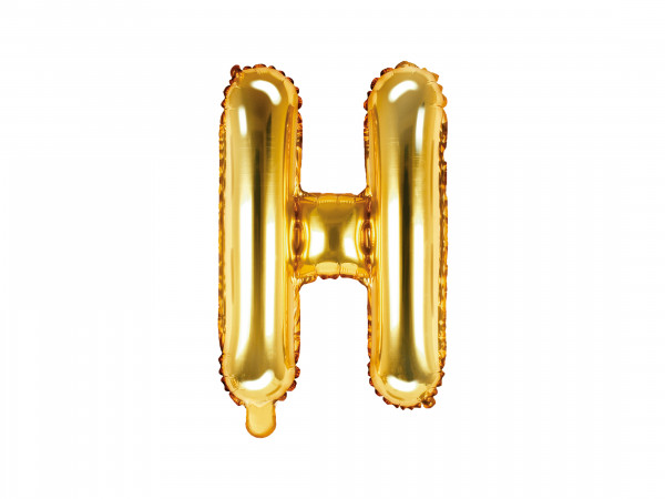Buchstabenluftballon "H" Gold
