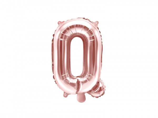 Buchstabenluftballon "Q" Roségold