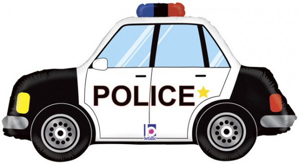Folienluftballon Polizeiauto