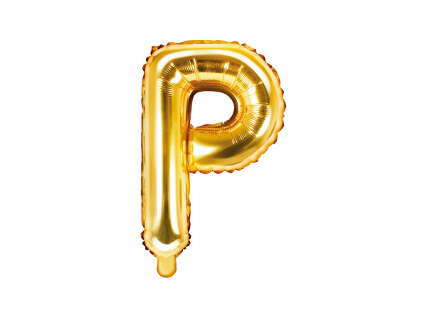 Buchstabenluftballon "P" Gold