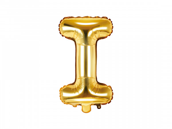 Buchstabenluftballon "I" Gold
